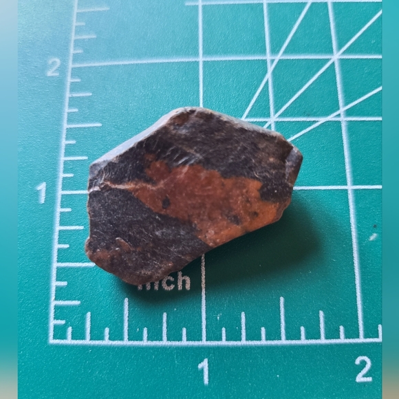 Unique Black and Brown Stone Michigan Painter Rock - Picture 3 of 5